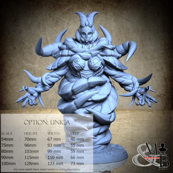 Lilithra the Abyssal Queen, Abominations of Gomorrah, by Clay Cyanide Miniature, miniature to assemble and paint, resin