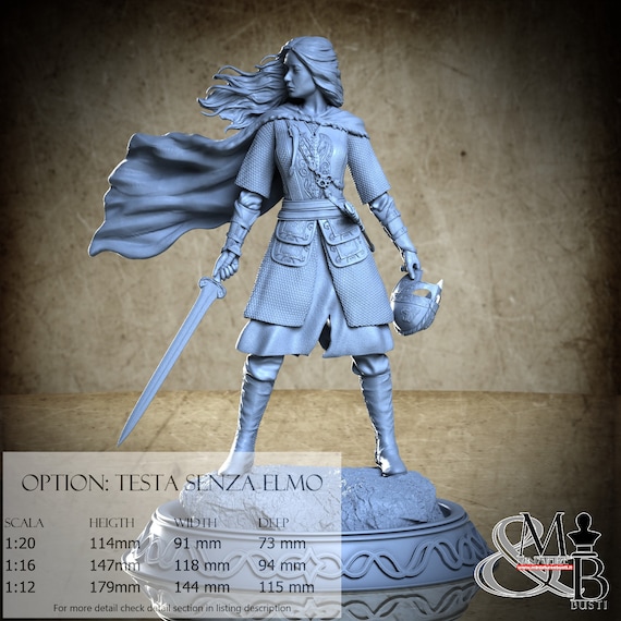 Eowyn, June 2023, ca_3d_art, miniature to assemble and color, in resin