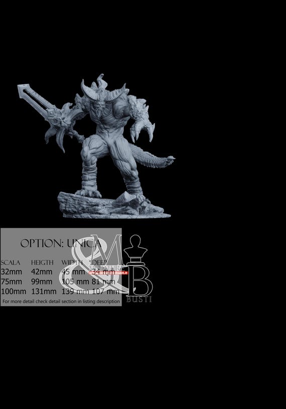Surtur, Norren Mythology, by Clay Cyanide Miniatures, miniature to assemble and paint, resin