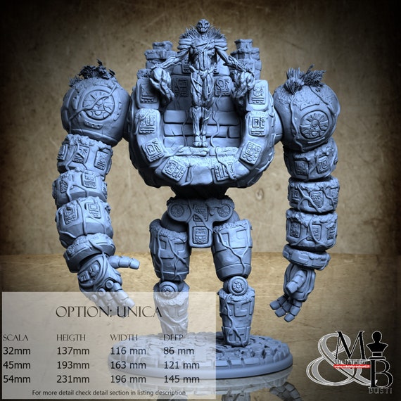 Golem Earth, M31, Ronin Art Workshop, resin miniature to assemble and paint