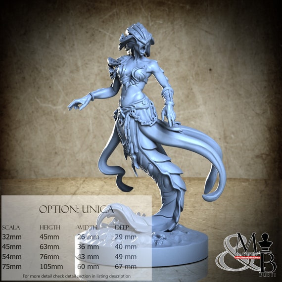 Scylla, Horrors of the underground, Great Grimoire, miniature to assemble and color, in resin