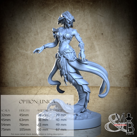Scylla, Horrors of the underground, by Great Grimoire, miniature to assemble and color, resin