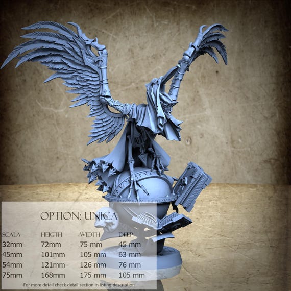 Onocrotalos - The Bibliocarrion - 3D-printed resin miniature | Archvillain Bestiary X Collection