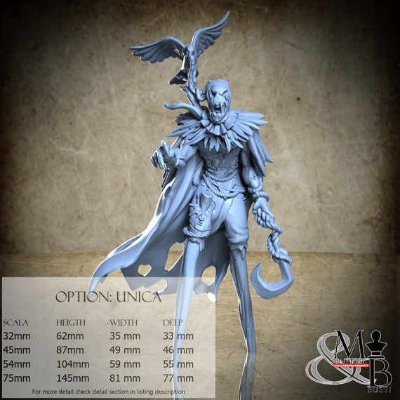 Scarecrow, Veil of the emerald dreams, by Great Grimoire, miniature to assemble and color, resin