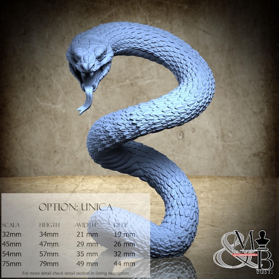 The Snake, Little Kingdom, by Great Grimoire, miniature to assemble and color, resin