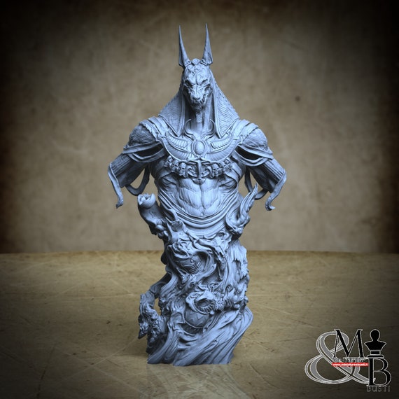 Anubis - Bust, miniature to assemble and color, in resin