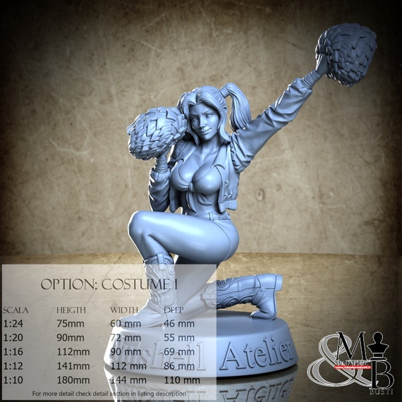 Cheerleaders Body 3, Luglio 2023 (3 Stili), di Nutshell Atelier, miniatura da assemblare e colorare, resina