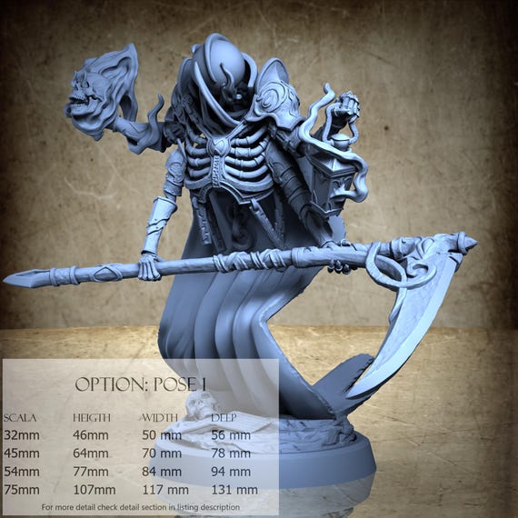 Fellthought Abstract - 3D-printed resin miniature | Stoa Mortis Collection - The Undying Academy