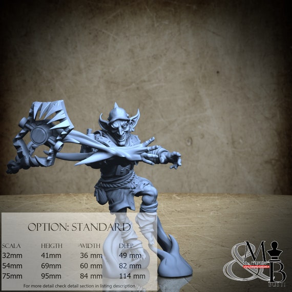 Goblin Cikcik, miniature to assemble and color, in resin