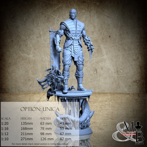 Frozen ninja, November 2023, Malix, miniature to assemble and color, in resin