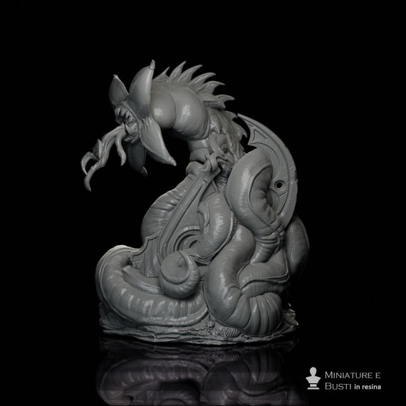 Silthering Devourer, resin miniature to assemble and color, role playing games, DnD, RPG, GDR, Archvillain Games