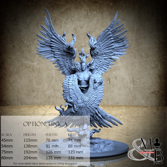 Cherubim, Before the Fall, Clay Cyanide Miniature, miniature to assemble and color, in resin
