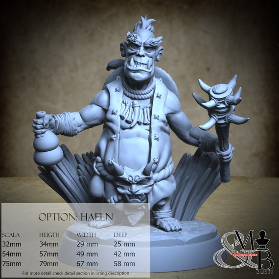 Dokkaebi, Korean Mythology (5 Stili), di Clay Cyanide Miniature, miniatura da assemblare e colorare, resina