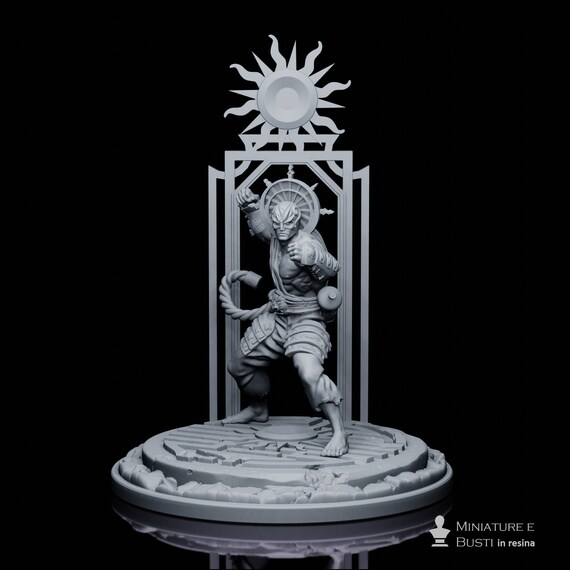 The Sun, Tarot, resin miniature to mount and color, role-playing, DnD, RPG, RDR, Anime