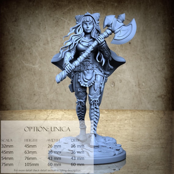 Rosa The Huntress, The Red Hunt, by Ronin Art Workshop, miniature to assemble and color, resin