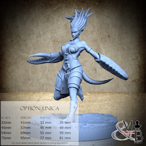 Isolyna, Sodomite Vexxers, by Clay Cyanide Miniatures, miniature to assemble and paint, resin