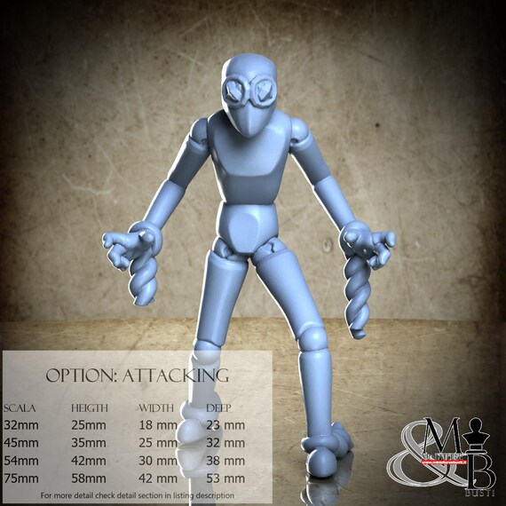 Puppets, Behind the Crimson Curtain, Great Grimoire, miniatura da assemblare e colorare, in resina