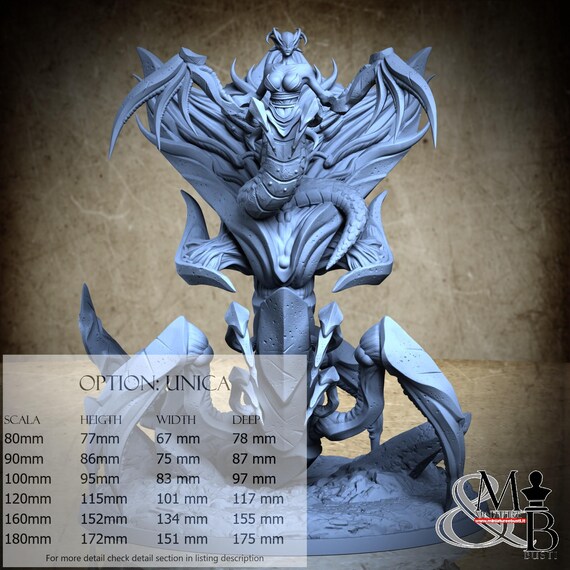 Sarynthia - by Clay Cyanide Miniatures Resin Miniatures - DnD, RPG, Wargame and Display to Color - Abominations of Gomorrah