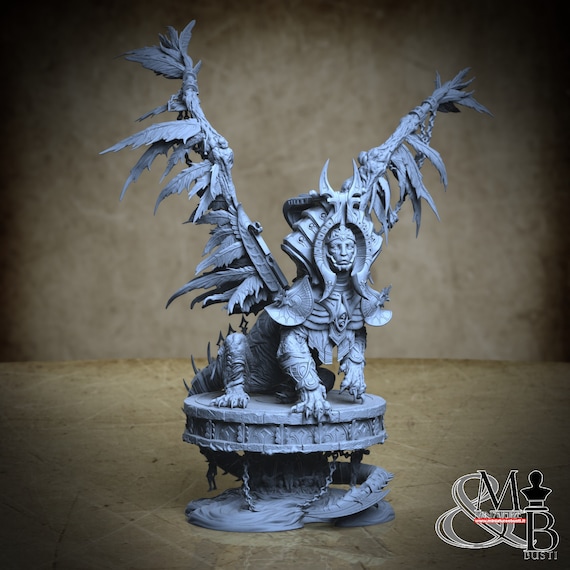 Soul Collector Sphinx, Empire of Sands - Scales of Anubis, by Archvillain Games, miniature to assemble and paint, resin