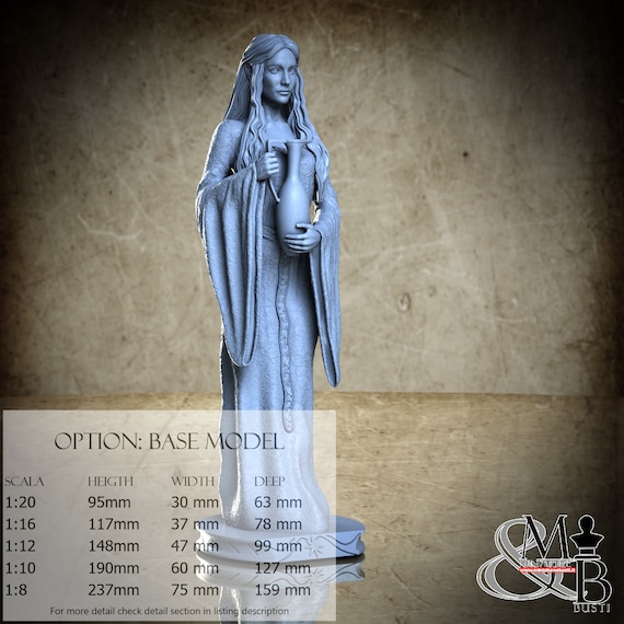 Classic Galadriel, Giugno 2023, ca_3d_art, miniatura da assemblare e colorare, in resina