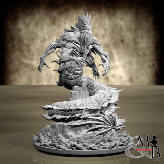 Dagon, miniature to assemble and color, in resin