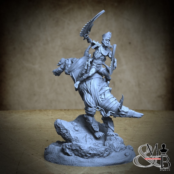 Anubian Wardog Riders, Empire of Sands - Scales of Anubis (4 Stili), di Archvillain Games, miniatura da assemblare e colorare, resina