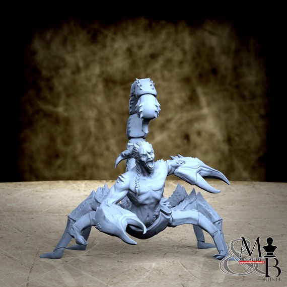 Scorpion king, Road to the afterlife, by Great Grimoire, miniature to assemble and color, resin