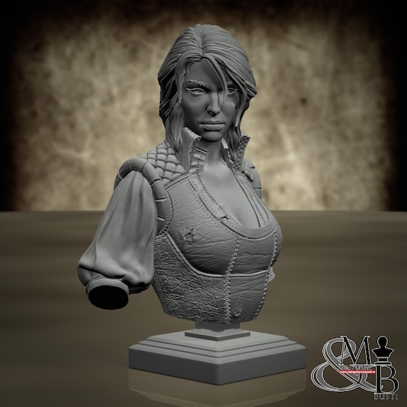 Riri Bust, Slavic Mythology, by Clay Cyanide Miniature, miniature to assemble and paint, resin