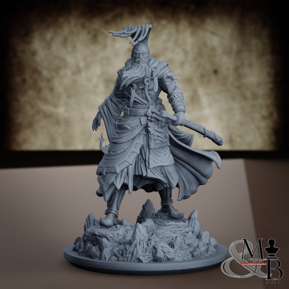 Jade Emperor, resin miniature to assemble and color, role-playing games, DnD, RPG, RPG, RPG