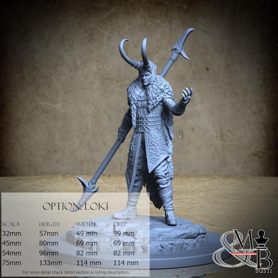 Loki, Norren Mythology, by Clay Cyanide Miniatures, miniature to assemble and paint, resin