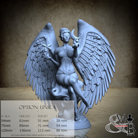 Nyx, Gothic Pinup, Bella Nacht Miniatures, miniature to assemble and color, in resin