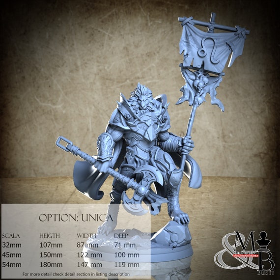 Leo, Zodiac, by Clay Cyanide Miniature, miniature to assemble and color, resin