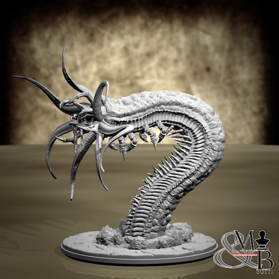 Chthonian, miniature to assemble and color, in resin