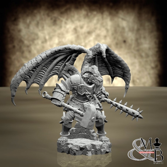 Ceress - Dragonborn Enforcer, Archvillain Society, by Archvillain Games, miniature to assemble and paint, resin