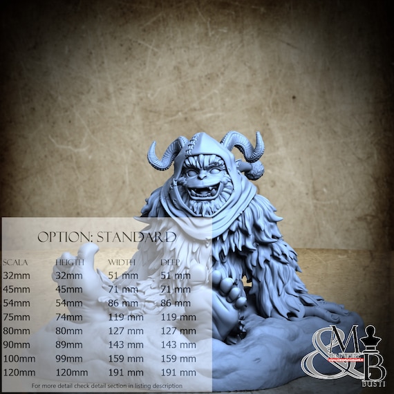 Yeti Snezhinka, M22 (2 Stili), di Ronin Art Workshop, miniatura da assemblare e colorare, resina