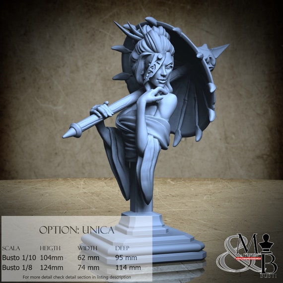 Unmasker of Faces (Bust), Lost shrine of the damned, by Great Grimoire, miniature to assemble and paint, resin