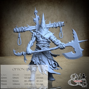 Unchained Executioner, Dawn of Heresy, by Great Grimoire, miniature to assemble and paint, resin