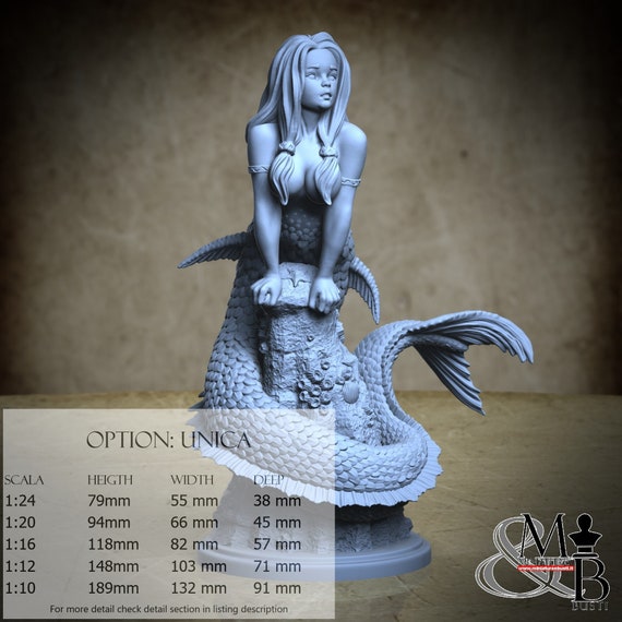 Daughter of the Sea, resin miniature to assemble and paint