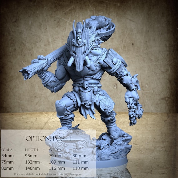 Blackspring Troll - 3D-Printed Resin Miniature | Stumpkin Collection - Scrapblood Onslaught