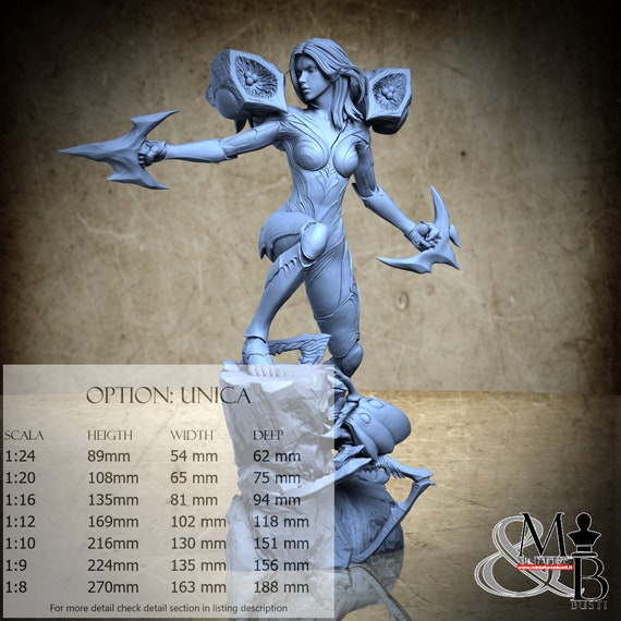 Kai'sa, March 2024, by ca_3d_art, miniature to assemble and color, resin