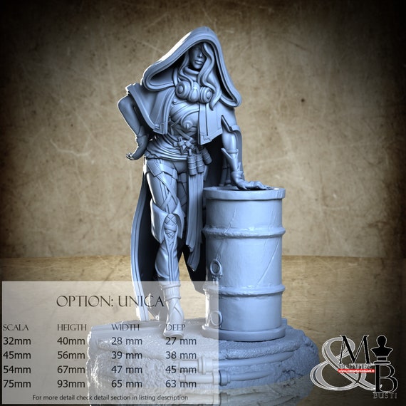 Taryne - Wasteland Scavenger, Star Vault, Archvillain Games, miniature to assemble and color, in resin