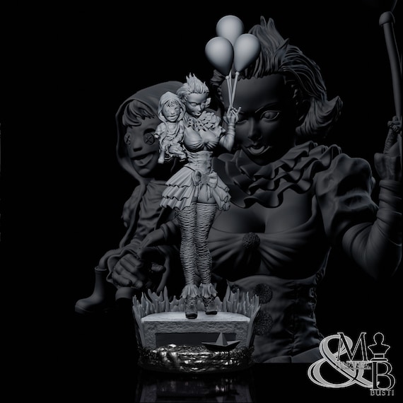 Lady Pennywise, Resin statue various stairs to assemble and paint