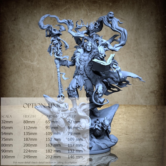 Gavroche the Necromancer - by Ronin Art Workshop Resin Miniatures - DnD, RPG, Wargame, and Display to Color - The Cabal Noir