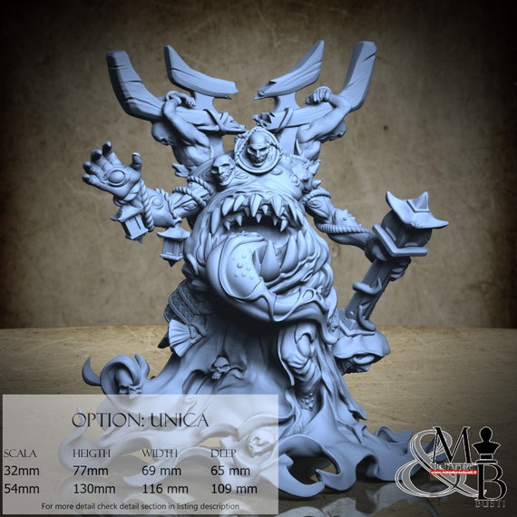 Shrine Keeper, Lost shrine of the damned, by Great Grimoire, miniature to assemble and color, resin