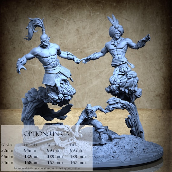 Aladdin, Arabian Nights (2 Styles), by Clay Cyanide Miniature, miniature to assemble and color, resin