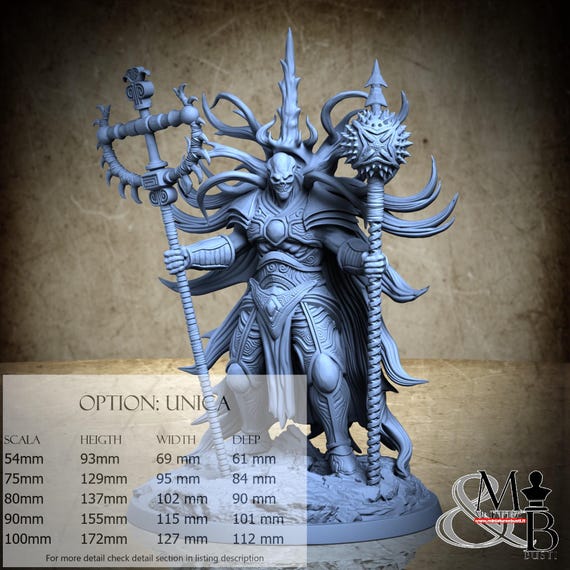 Arch Kavalos, Mortisbane Revenants, by Clay Cyanide Miniatures, miniature to assemble and paint, resin