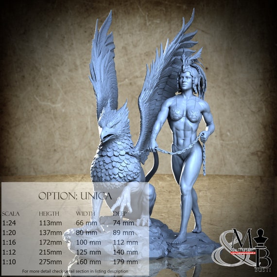 Gryphon Keeper, September 2023, Kuton, resin miniature to assemble and paint