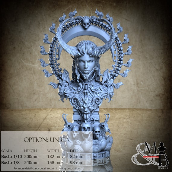 Guardian of Gehenna, October 2023, Michel B. Rodriguez, resin miniature to assemble and paint