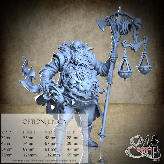 Fate Weigher, Merchants of the Mystic Market, Great Grimoire, miniature to assemble and color, in resin