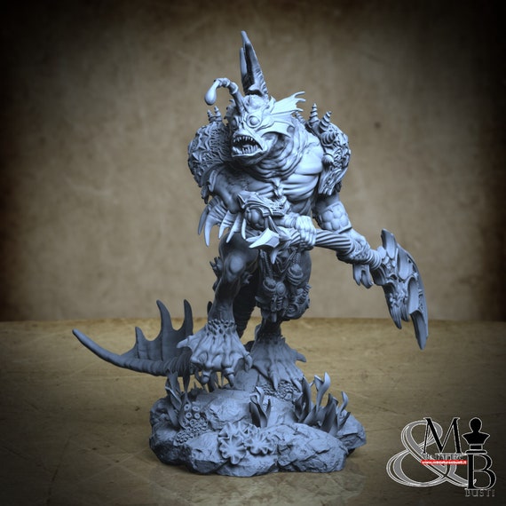 Shakarkha Seadevils, The Trench - Blood in the Water (4 Stili), di Archvillain Games, miniatura da assemblare e colorare, resina